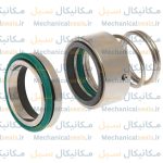 سیل مکانیکی فیبر و فنر نافی 120A برند OE چین استیل سیلیکون وایتون سایز 14 میلیمتر